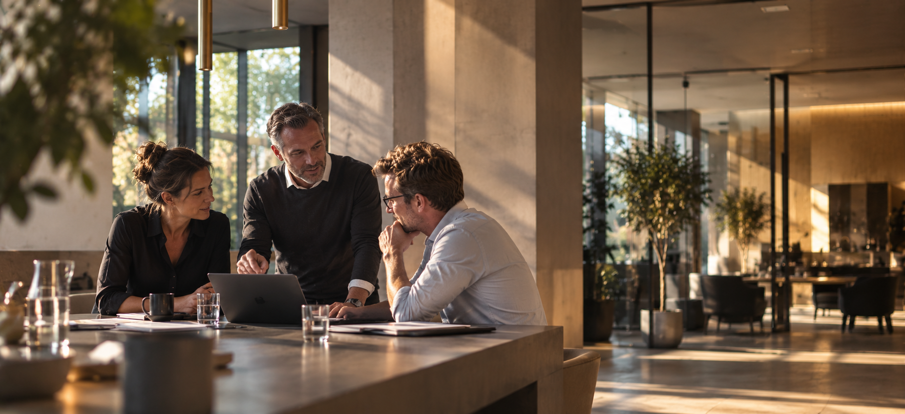 Gespräch über Training und Leistungsfähigkeit im Unternehmen